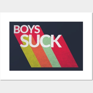 Boys Suck Retro Vintage Posters and Art